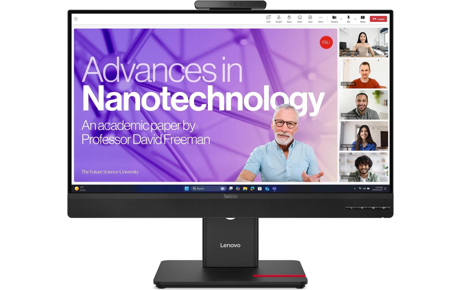 Lenovo T24-4v – 23,8", 1920 × 1080 (Full HD), IPS, 120 Hz, Webcam