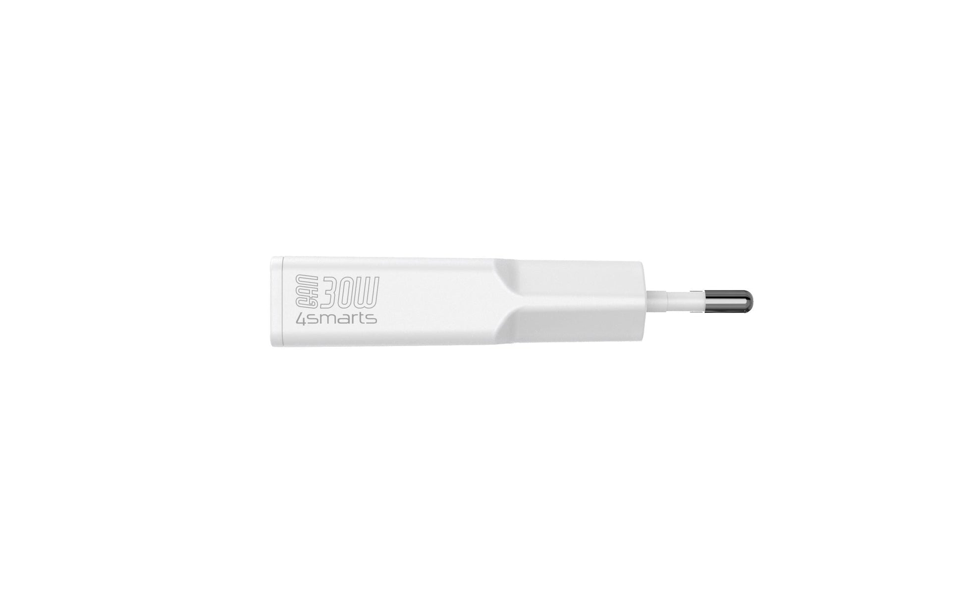 4SMARTS PDPlug Slim Dual USB-Ladegerät 30 W – USB-C×2 – PD, GaN – für Smartphone, Tablet – Weiss