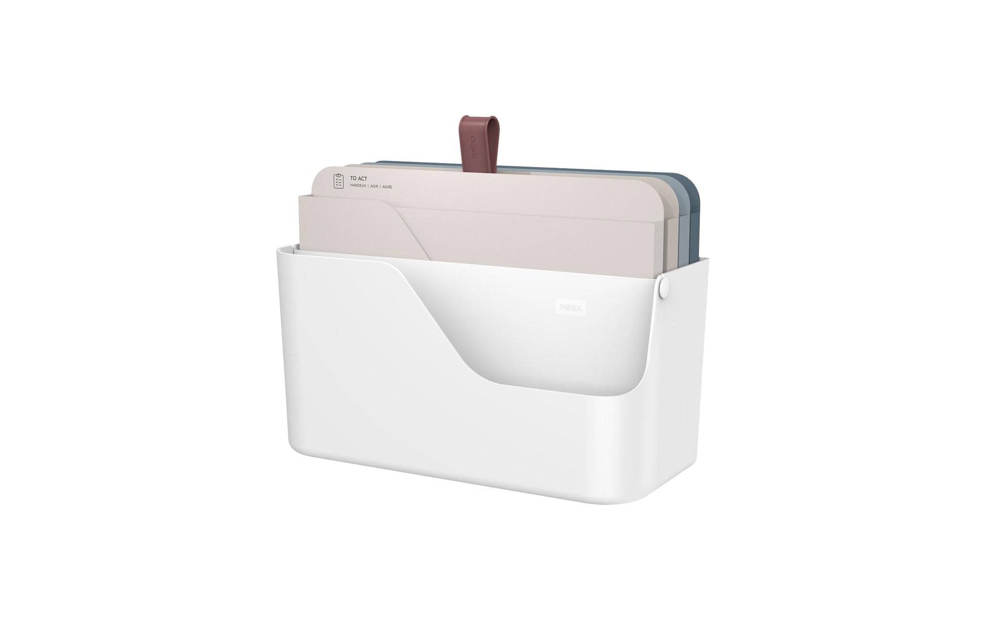 Rotho My Paper Plus Archivschachtel – für A4, B 292 × H 465 mm, beige, Recycling-Kunststoff