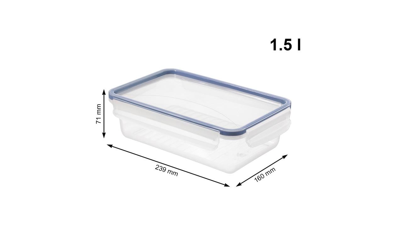 Rotho Vorratsdose 4,5 l, 5 × 25 × 7 cm, Polypropylen (PP), Transparent, 3-teilig