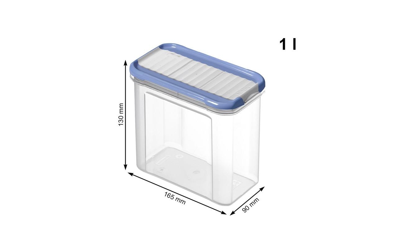 Rotho Vorratsdose 13 l, Polypropylen (PP), Transparent, 12-teilig, BPA-frei