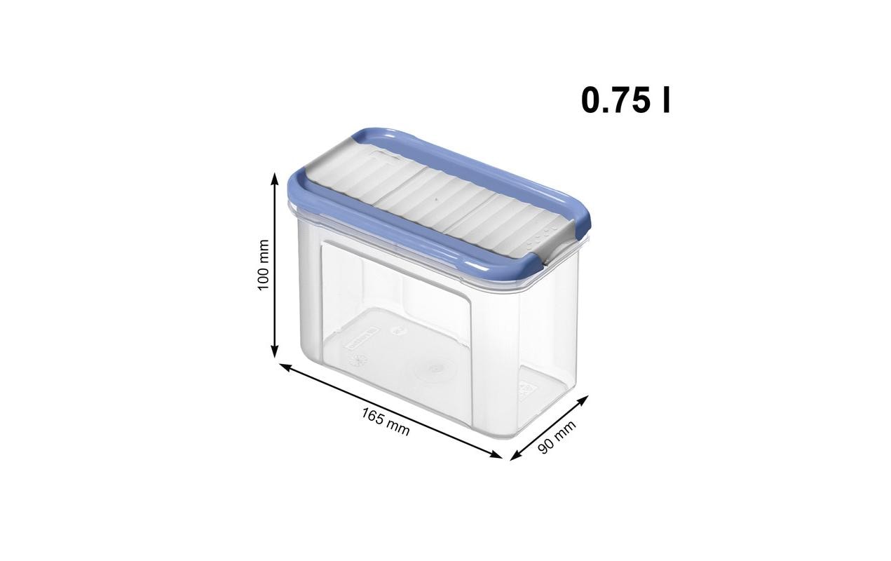 Rotho Vorratsdose 13 l, Polypropylen (PP), Transparent, 12-teilig, BPA-frei