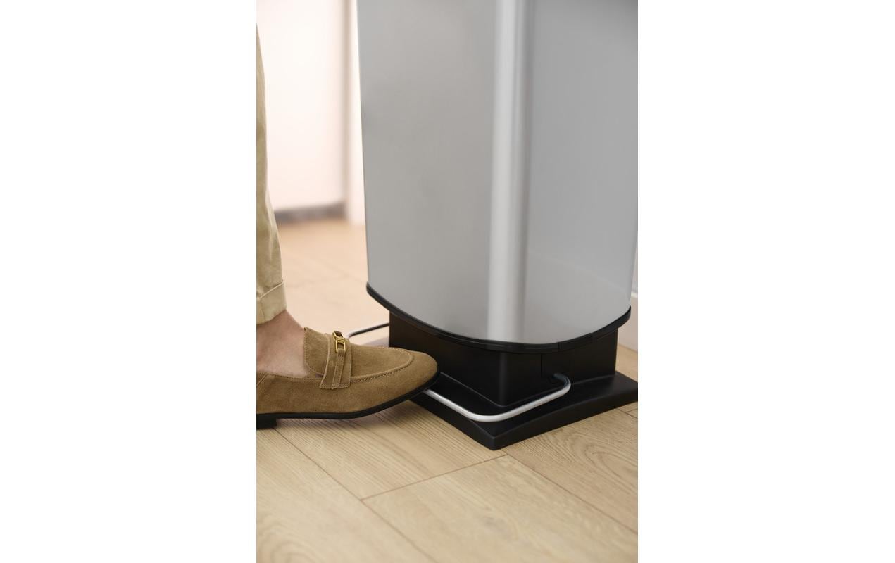 Rotho Treteimer Paso Pro – 30 l – Metall/Recycling-Kunststoff, rechteckig – Anthrazit – BPA-frei