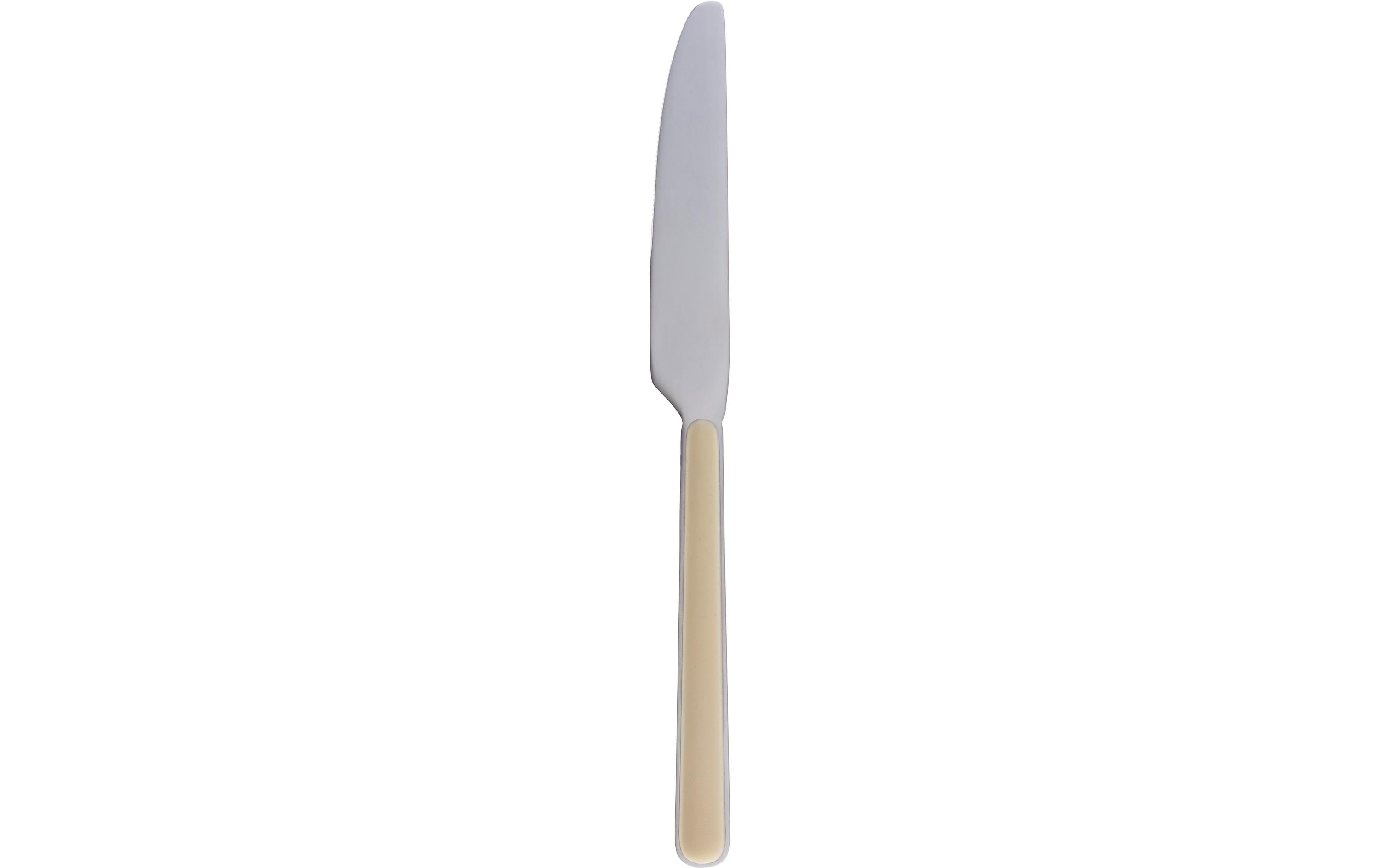 Sola Gallery Tafelmesser – Klinge 10 cm, Glatter Schliff, Edelstahl, Kunststoffgriff, Vanille