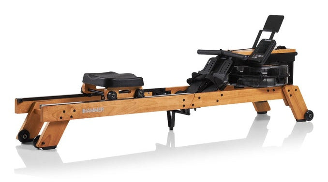 HAMMER Rudergerät Aqua Fold, Wasserwiderstand, 120 kg – Braun, Walnuss