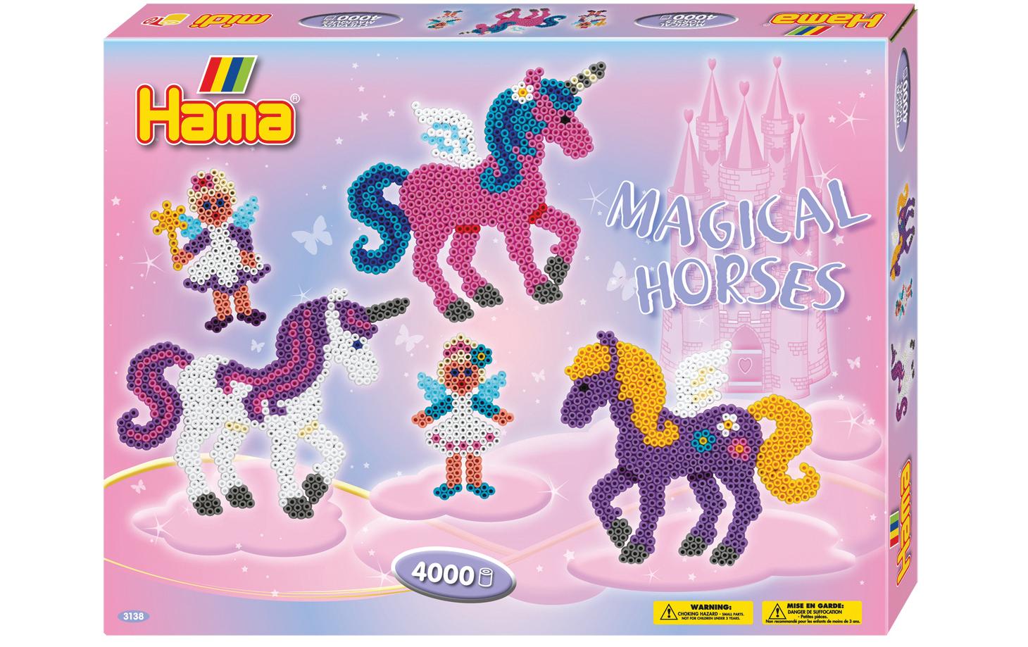 Hama Zauberpferd – Bügelperlen-Set midi – 4000 Perlen – ab 5 Jahren