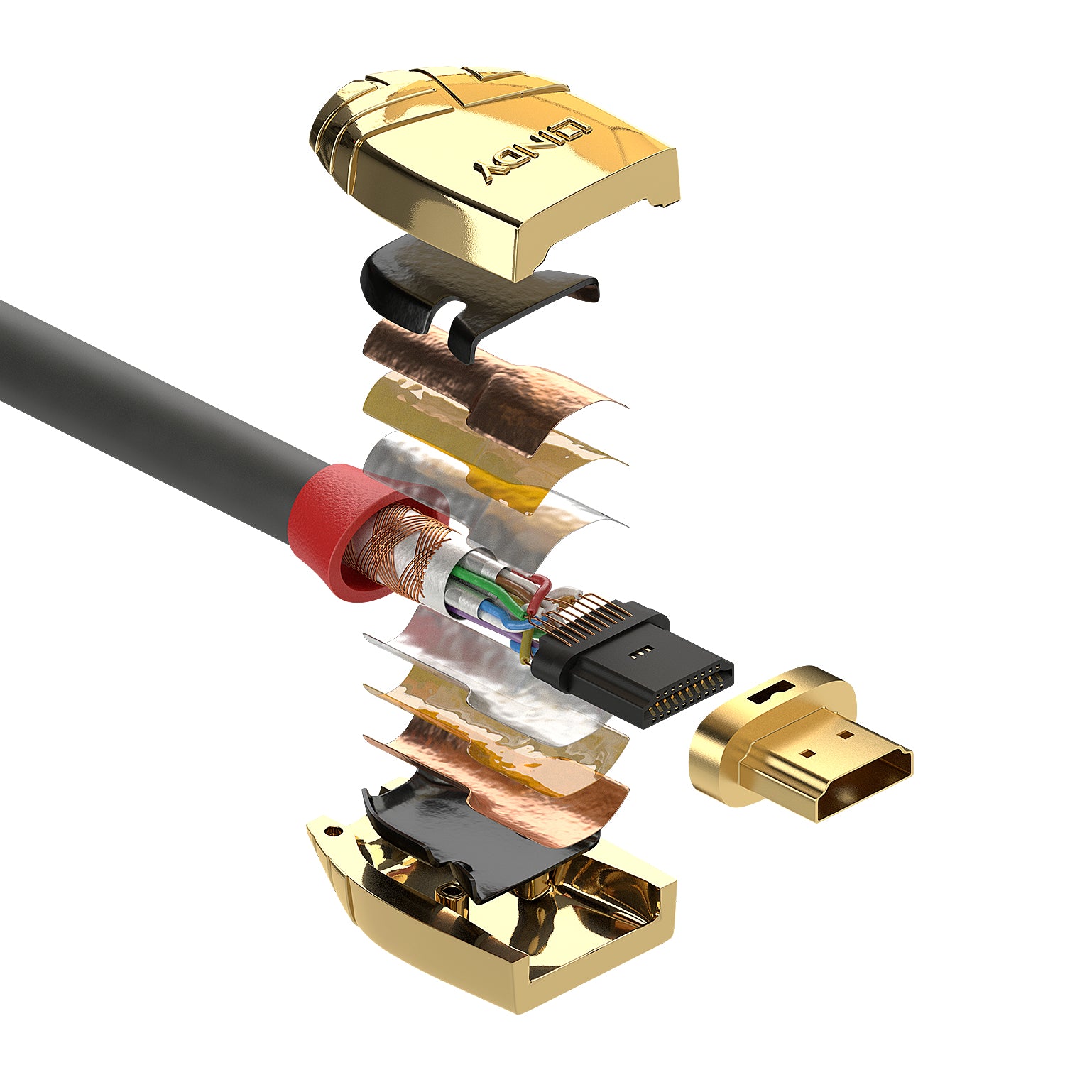 Lindy HDMI-Kabel, Grau