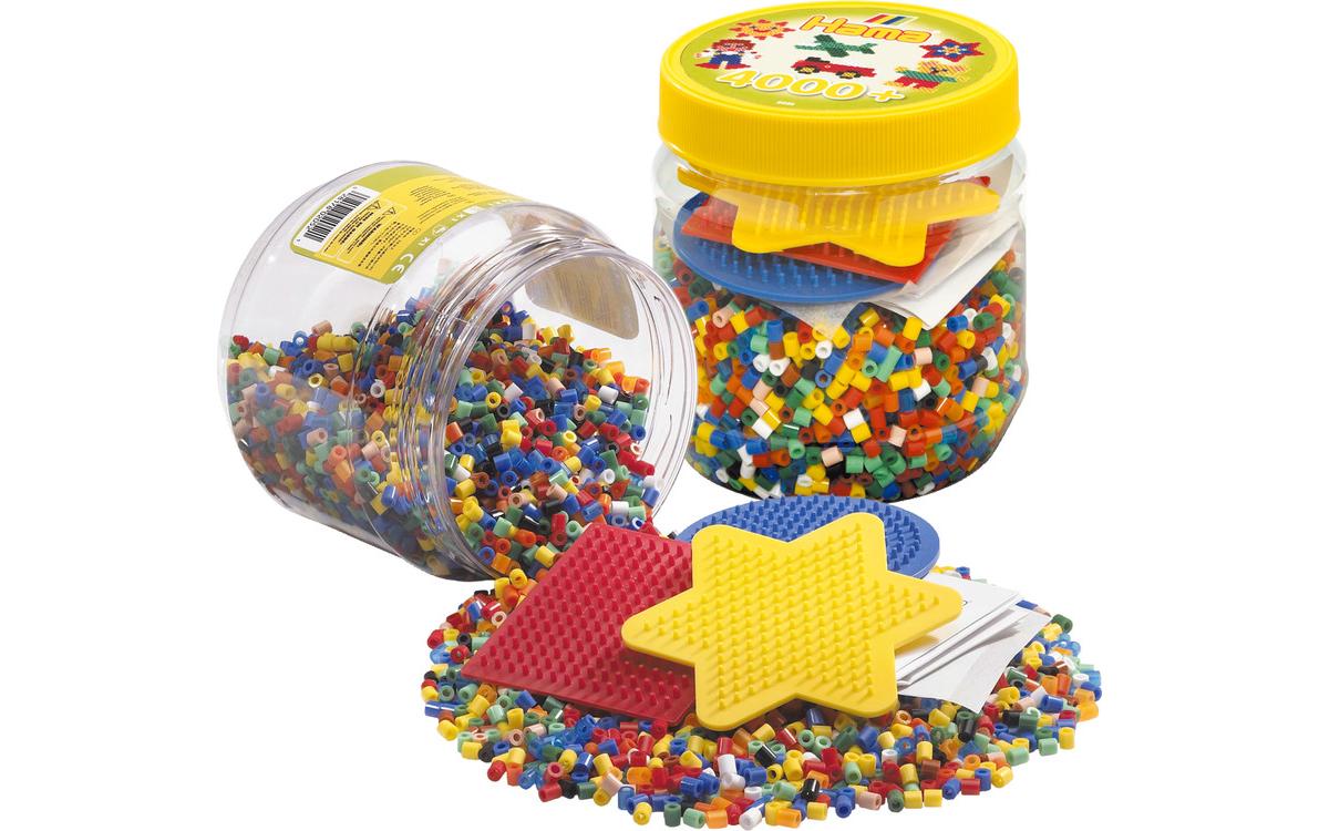 Hama Midi Bügelperlen-Set – 4000 Perlen, 3 Stiftplatten – ab 5 Jahren