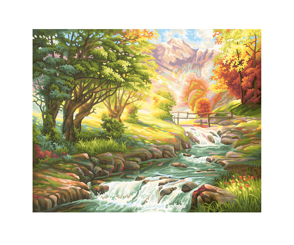 Schipper Malen-nach-Zahlen-Set – Berglandschaft – 40 × 50 cm – Acrylfarbe – ab 8 Jahren