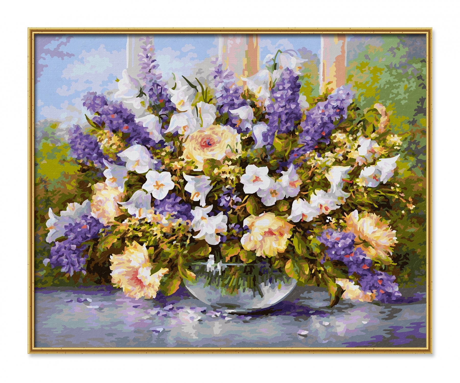 Schipper Malen-nach-Zahlen-Set – Sommerblumen – 40 × 50 cm – ab 8 Jahren