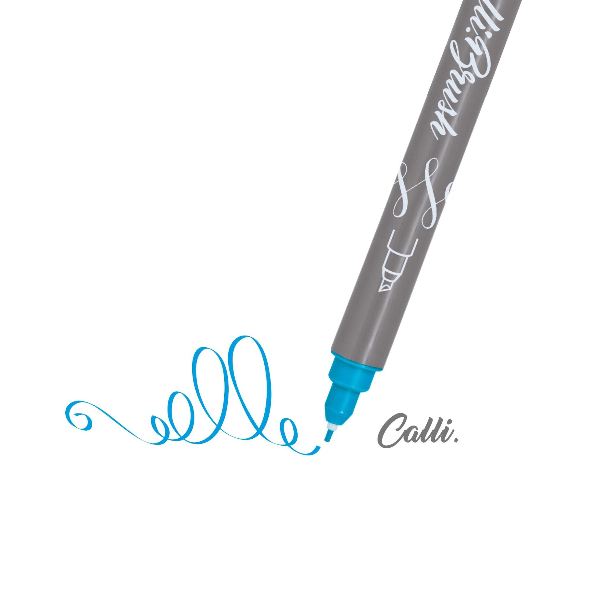 ONLINE Schreibgeräte Online Calli Brush Pen – Doppelspitze, Pinselspitze + Kalligrafiespitze, 1,5–3 mm, auswaschbar, 11 Farben