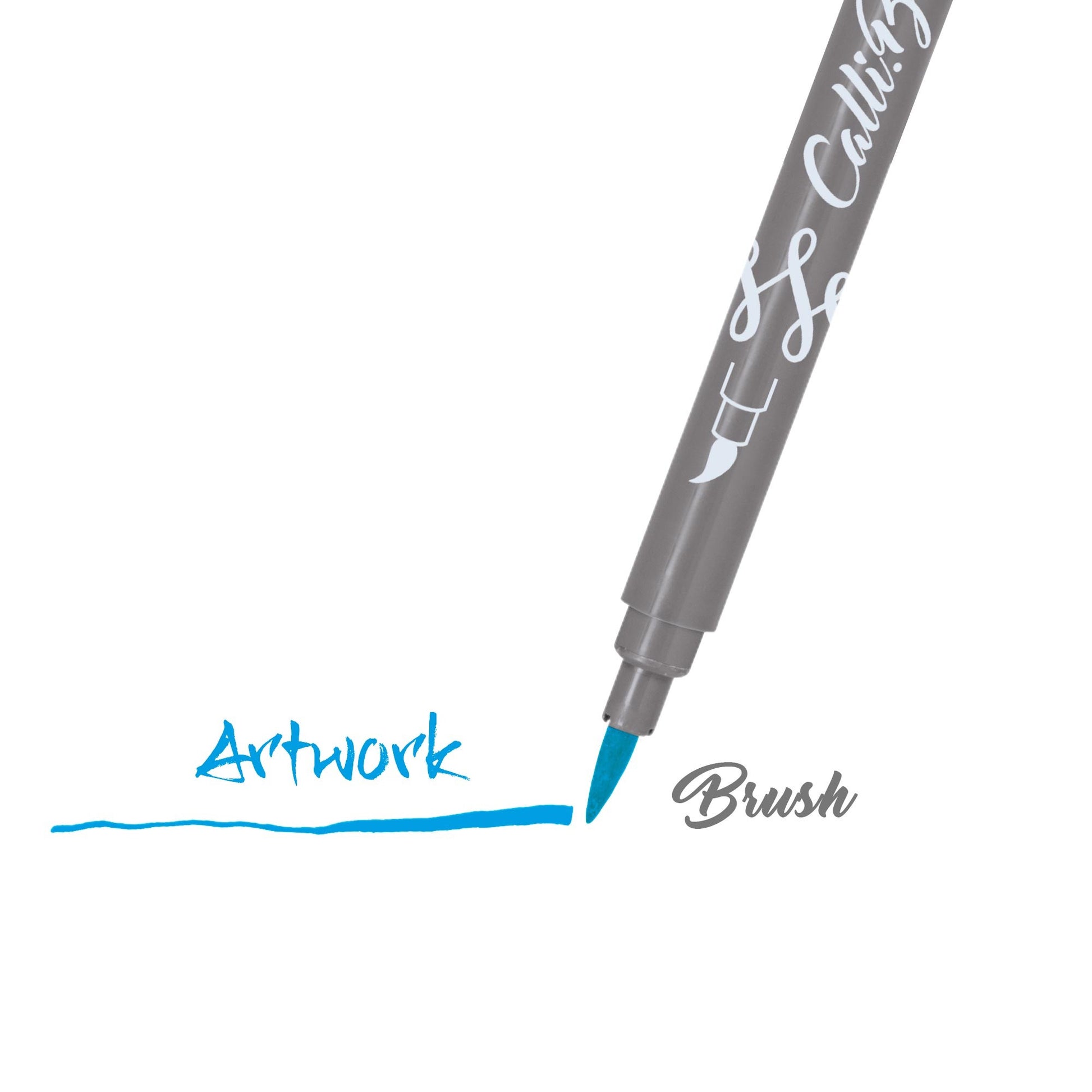 ONLINE Schreibgeräte Online Calli Brush Pen – Doppelspitze, Pinselspitze + Kalligrafiespitze, 1,5–3 mm, auswaschbar, 11 Farben