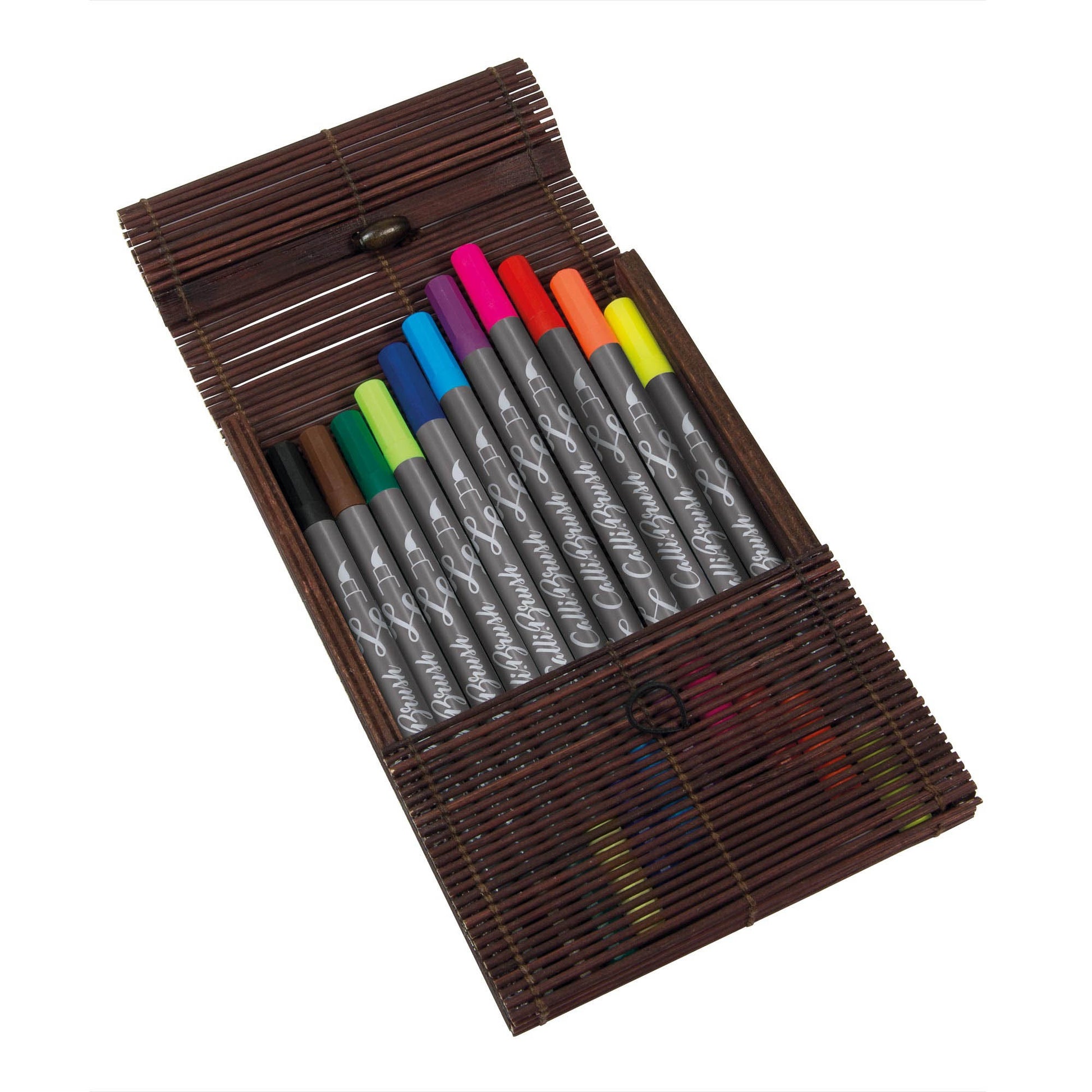 ONLINE Schreibgeräte Online Calli Brush Pen – Doppelspitze, Pinselspitze + Kalligrafiespitze, 1,5–3 mm, auswaschbar, 11 Farben