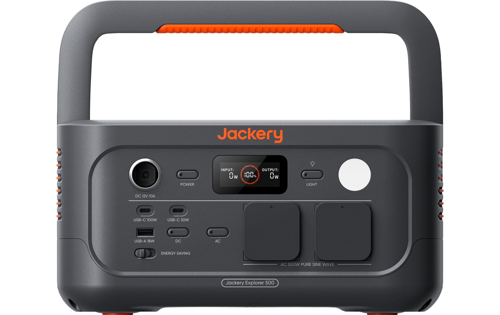 Jackery Explorer 500V2 – Powerstation, 512 Wh, LiFePO4, Solar-ladefähig