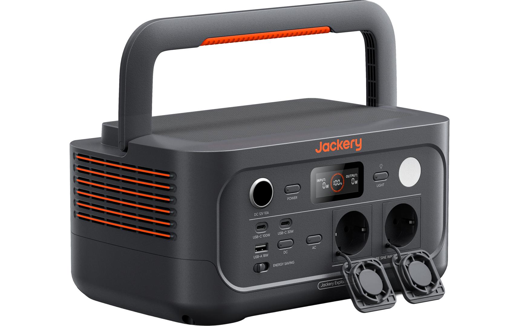 Jackery Explorer 500V2 – Powerstation, 512 Wh, LiFePO4, Solar-ladefähig