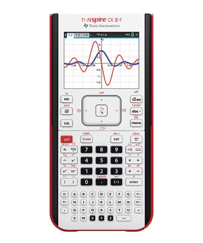 Texas Instruments Taschenrechner TI-Nspire CX II-T – 12-stellig, Farbdisplay, Akku, weiss, 86×197×16 mm