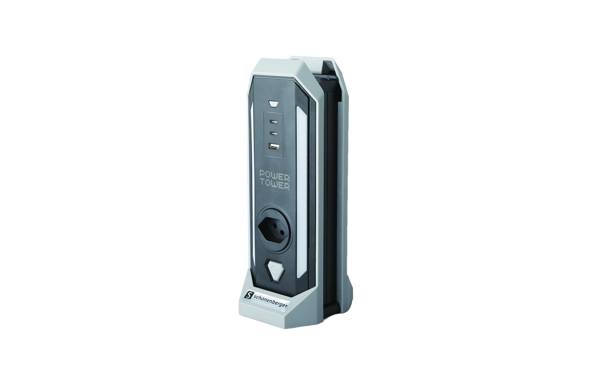 M. Schönenberger Schönenberger Steckdosenleiste, 4×T13, 1×USB‑A, 2 m, Eingang T12, IP20 – blau