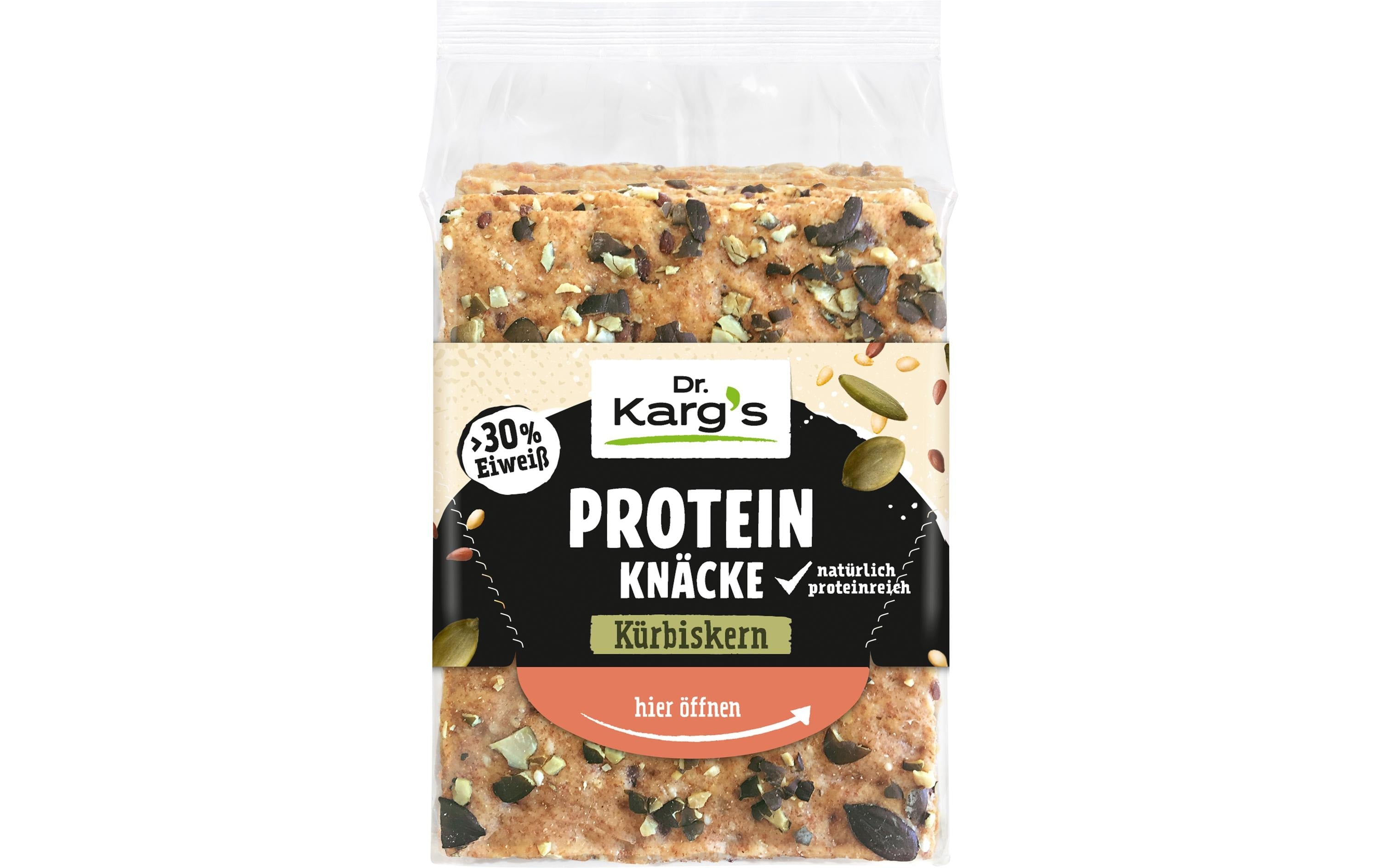 Dr. Karg's Protein Knäcke – Kürbiskern, vegan – 150 g