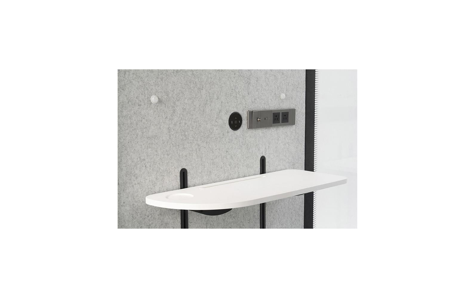 Contini Büro Meeting Box – für 1 Person, 2300 × 1050 × 1050 mm, Spanplatte, grau