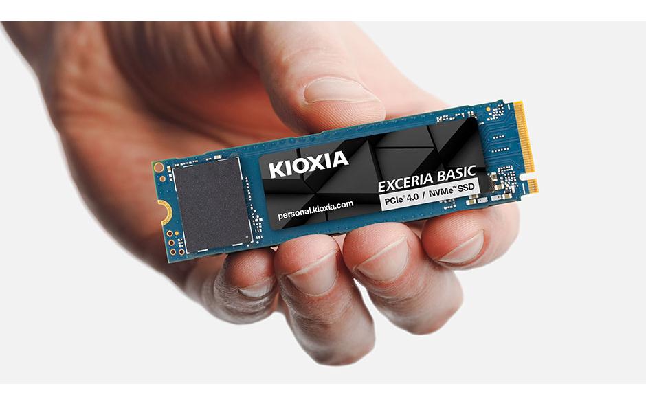 Kioxia Exceria Basic LSF10Z002TG8 – M.2 2280, 2 TB NVMe PCIe 4.0 x4, 7'300/6'800 MB/s, für PC/Laptop