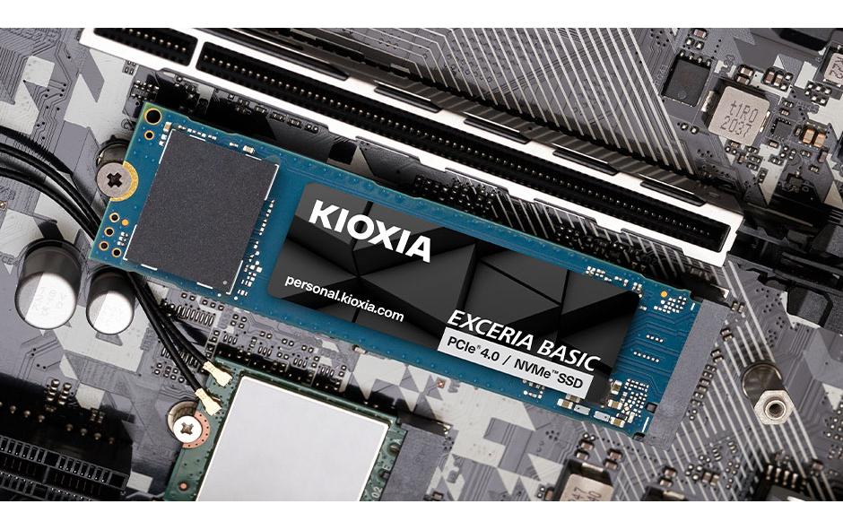 Kioxia Exceria Basic LSF10Z002TG8 – M.2 2280, 2 TB NVMe PCIe 4.0 x4, 7'300/6'800 MB/s, für PC/Laptop