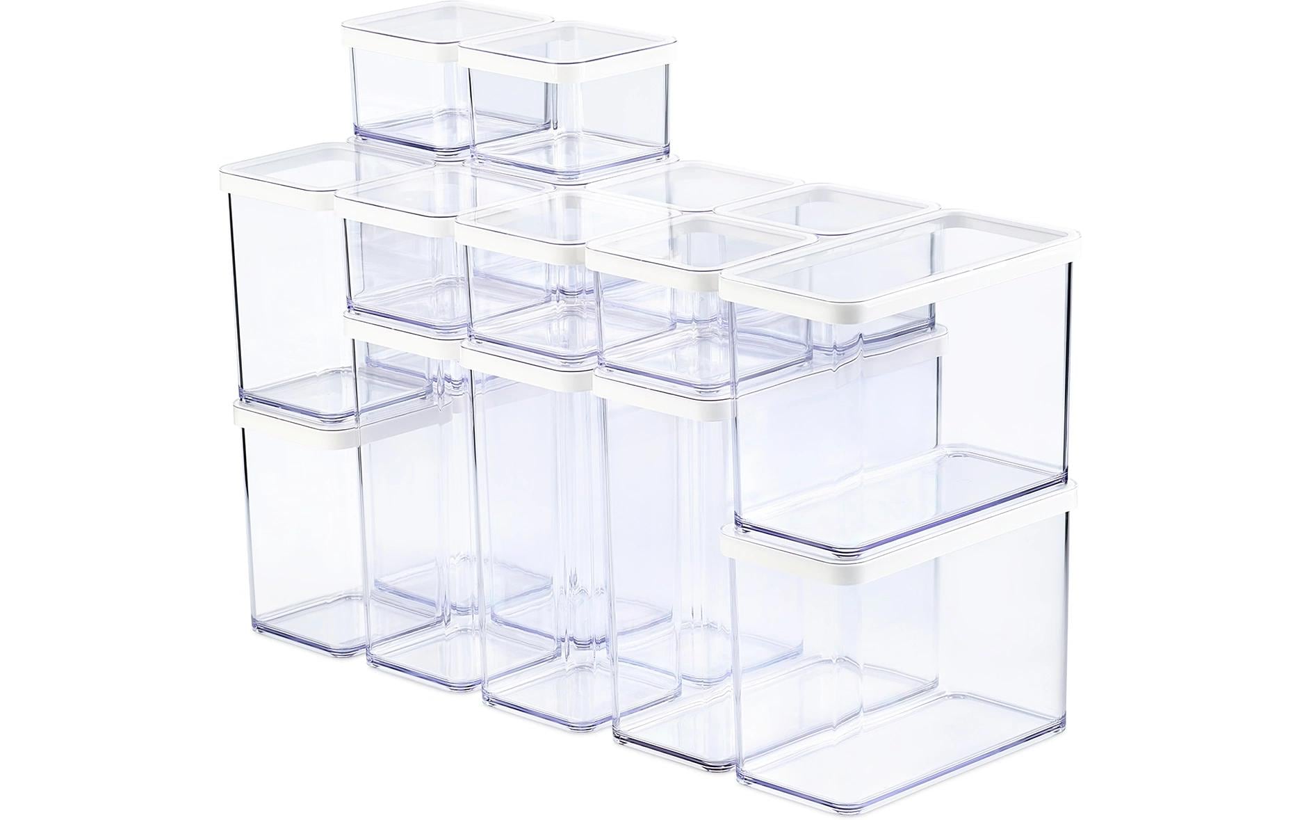 Rotho Vorratsdose 21 l, 5 × 7 × 2 cm, Styrol-Acrylnitril-Copolymer (SAN), transparent
