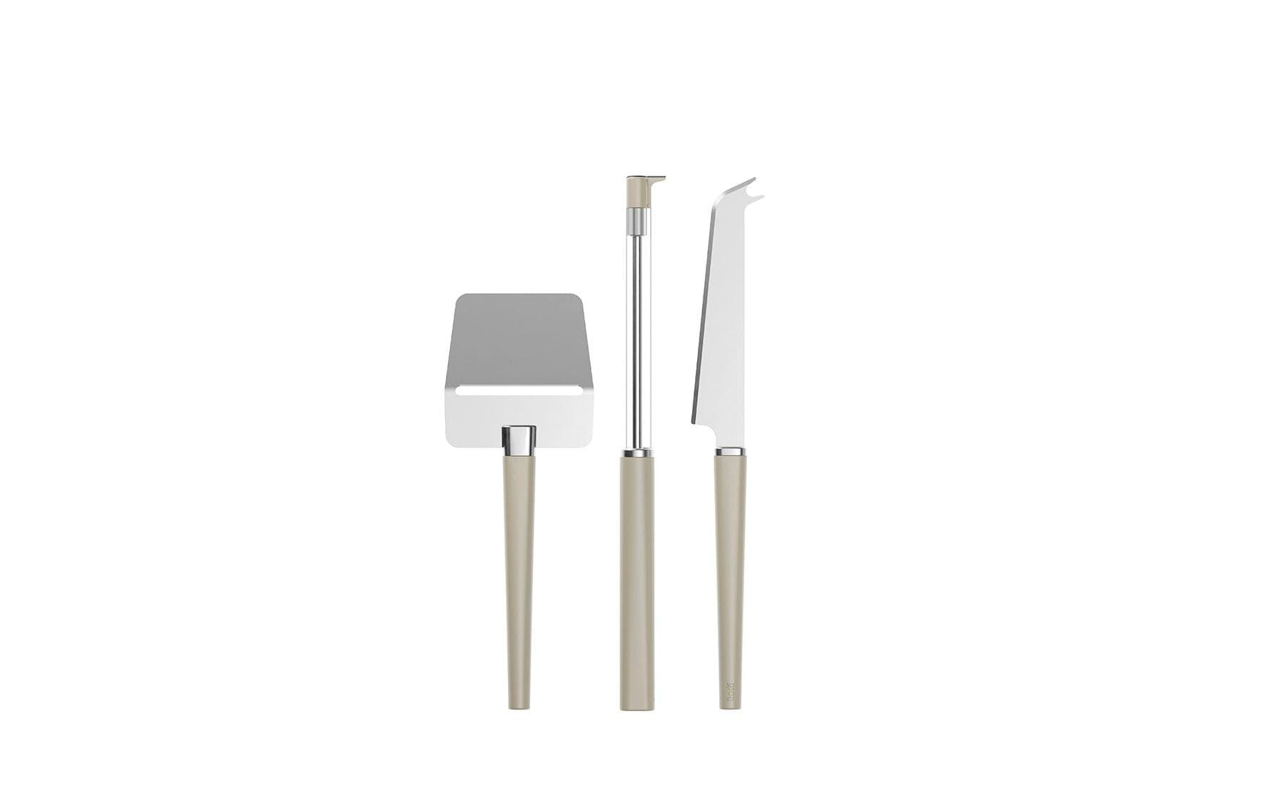 Rosti Käsemesser Set, 3-teilig, 27,4 cm, Edelstahl/Polypropylen (PP), Beige