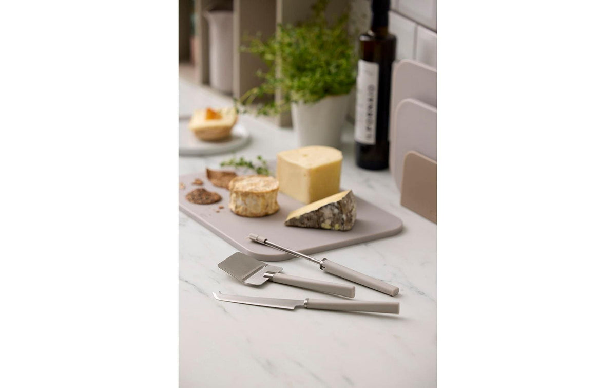 Rosti Käsemesser Set, 3-teilig, 27,4 cm, Edelstahl/Polypropylen (PP), Beige