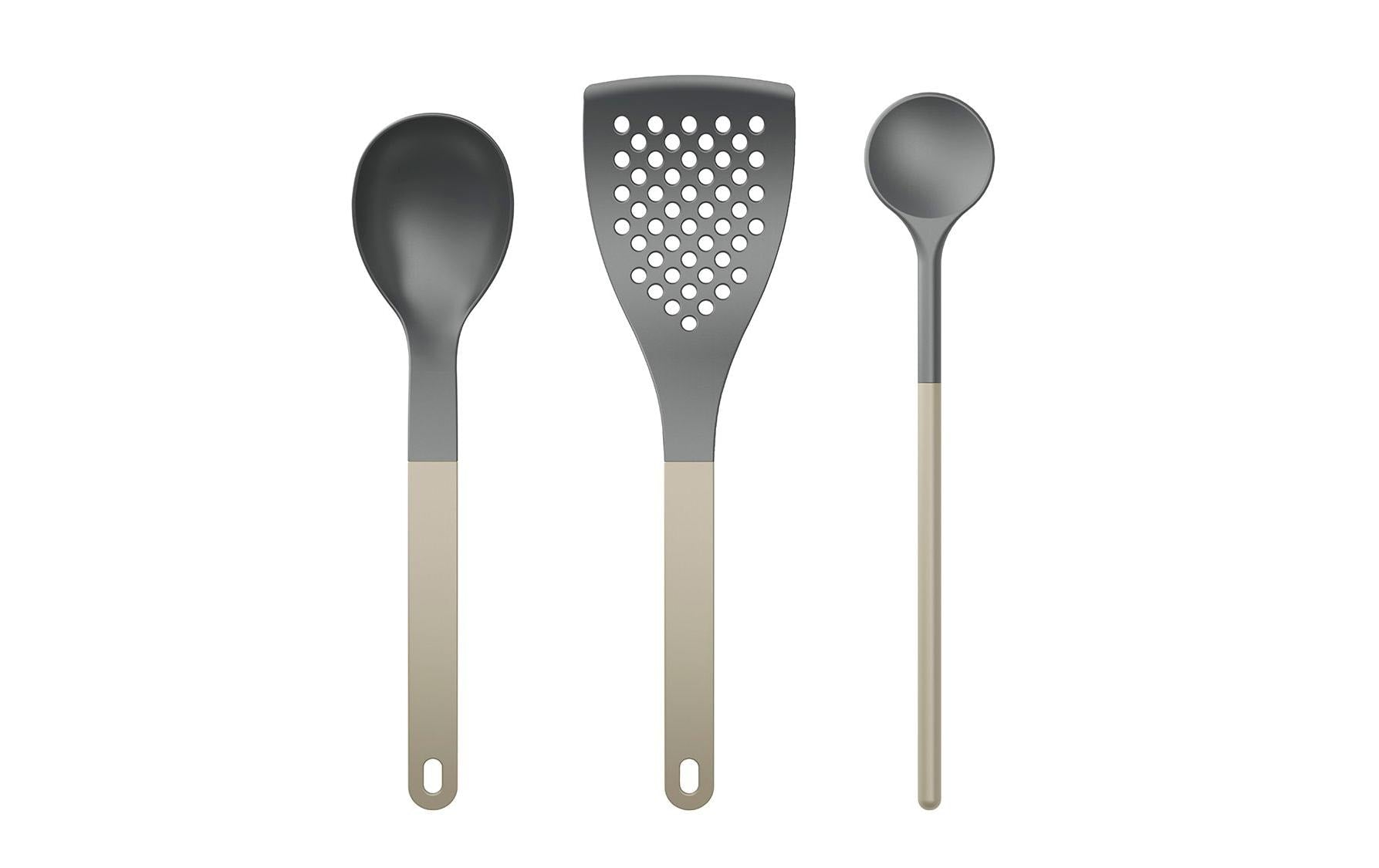 Rosti Küchenhelfer-Set 3-teilig, 21 × 31 × 4,5 cm, Nylon, beige