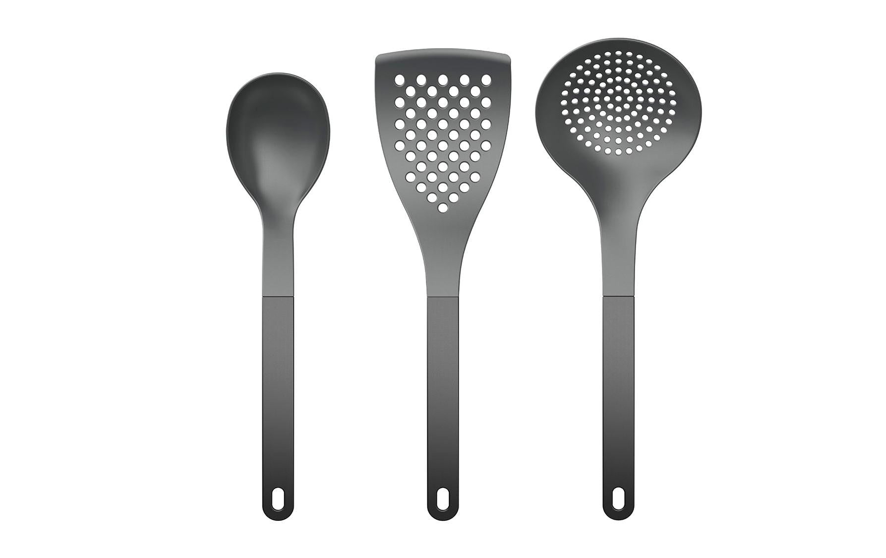 Rosti Optima – Küchenhelfer-Set 3-teilig, Nylon, Schwarz
