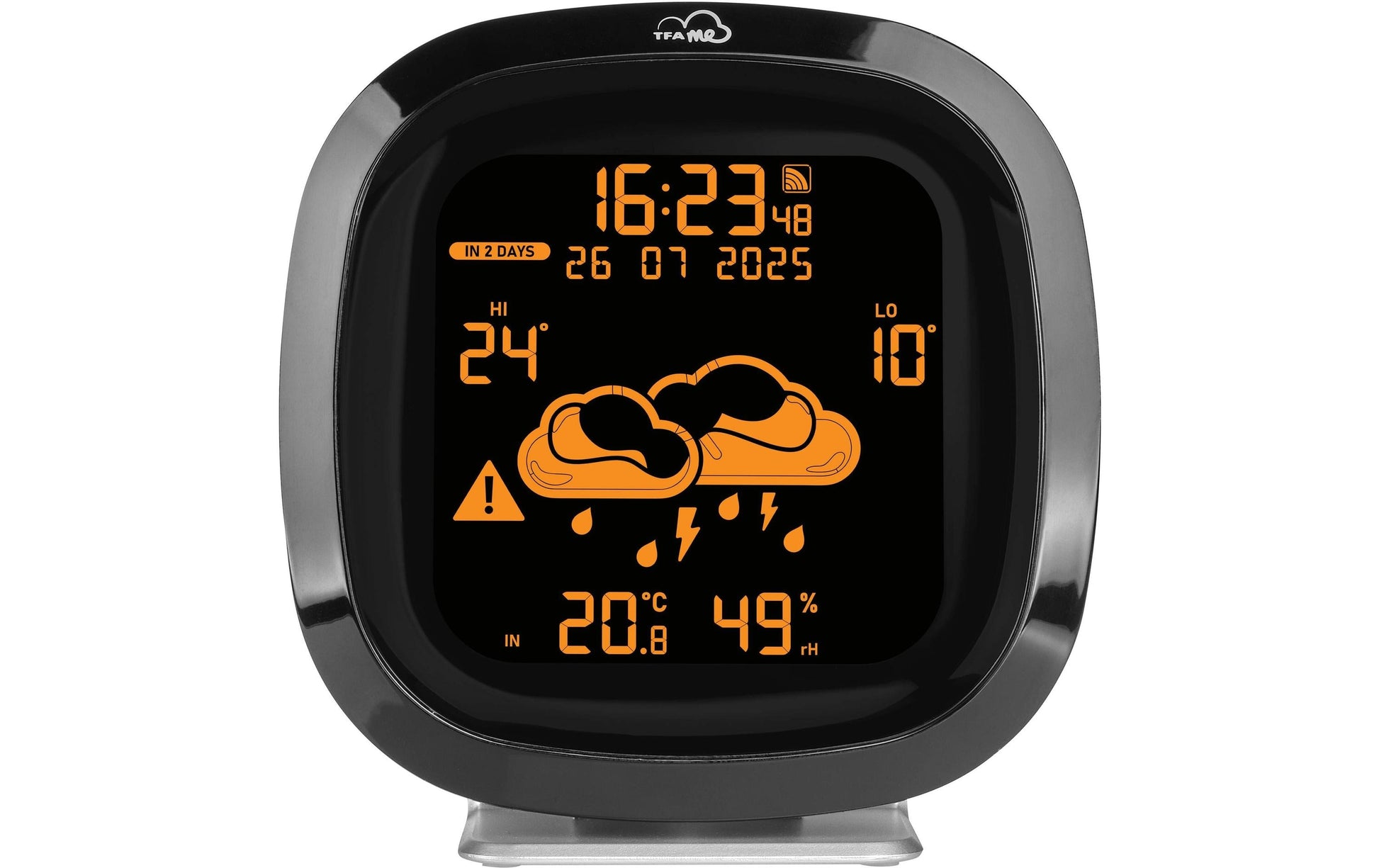 TFA-Dostmann TFA Dostmann ID-04 – Wetterstation, WLAN, Display, inkl. Sender – Schwarz