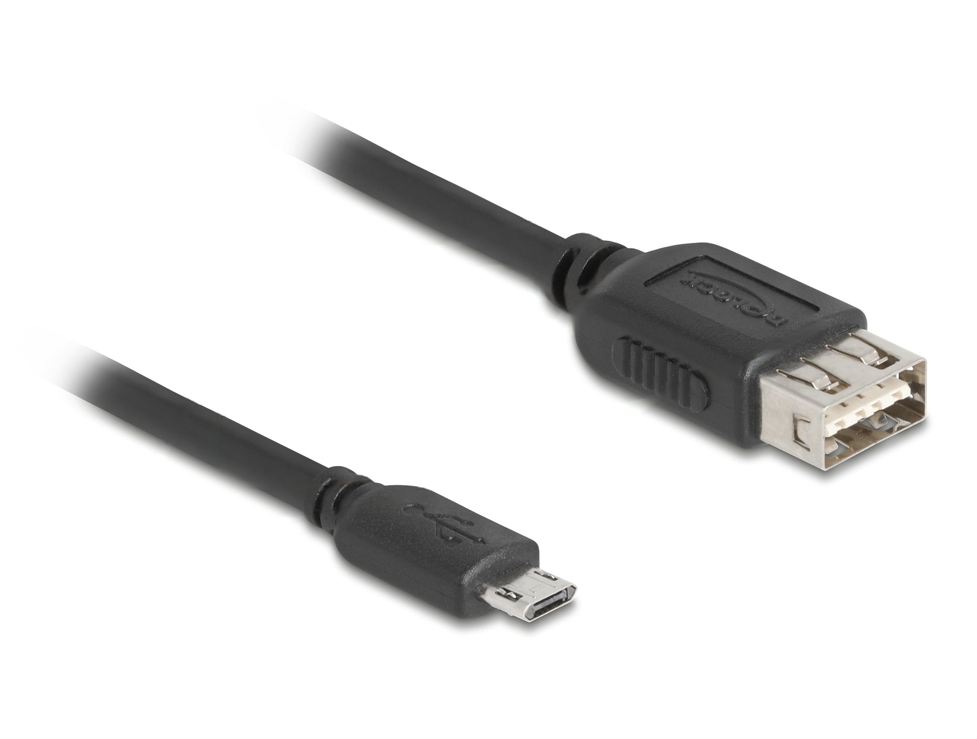 DeLOCK USB-A auf Micro-USB-B Kabel – USB 2.0 (480 Mbit/s) – 0,5 m – Schwarz