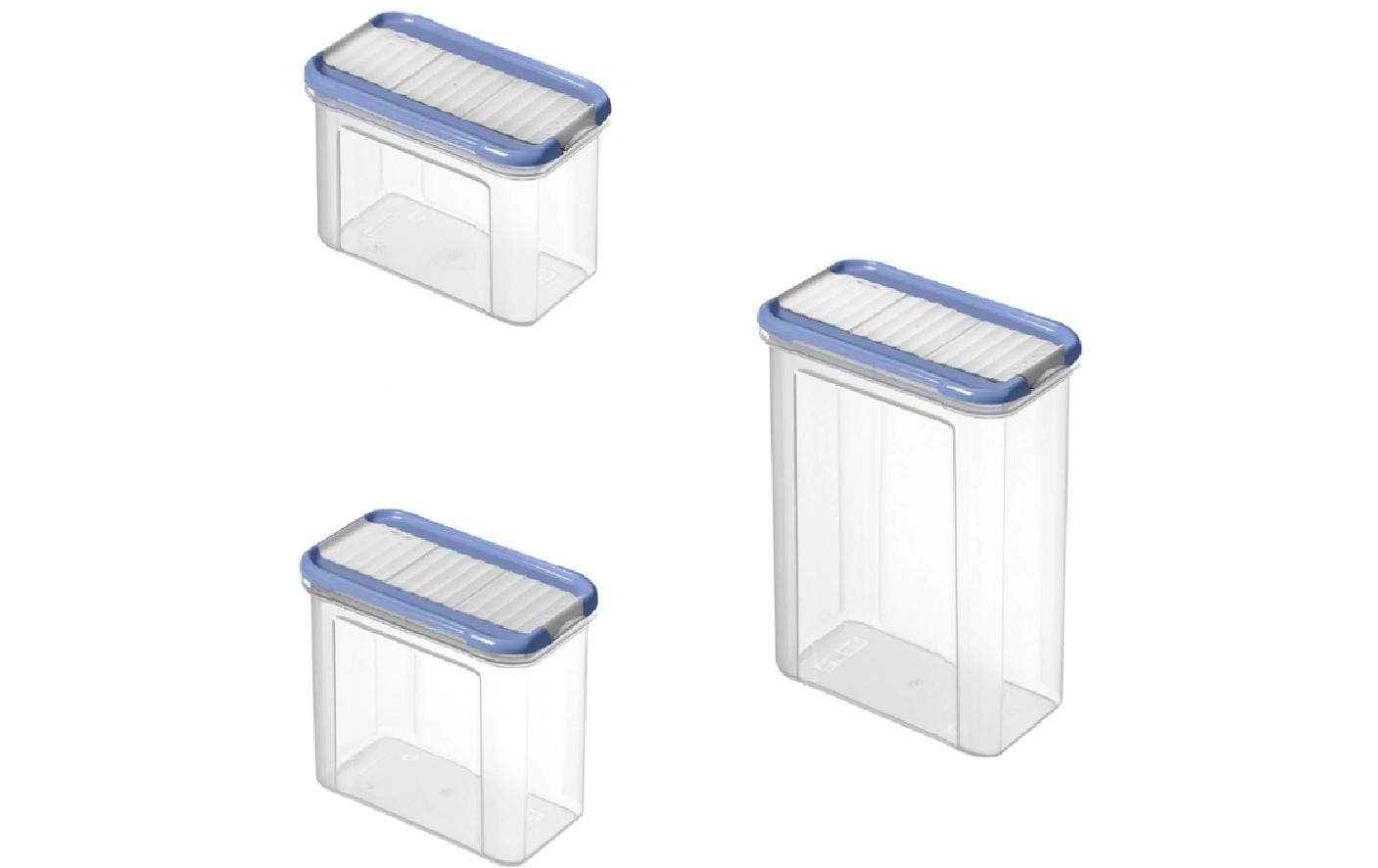 Rotho Vorratsdose 13 l, Polypropylen (PP), Transparent, 12-teilig, BPA-frei