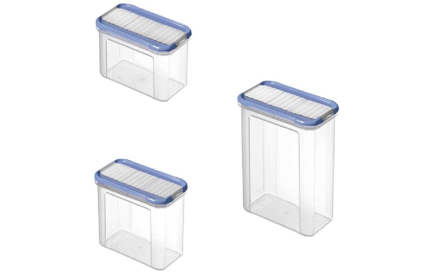 Rotho Vorratsdose 24-tlg., 24 l, Polypropylen (PP), Transparent, BPA-frei