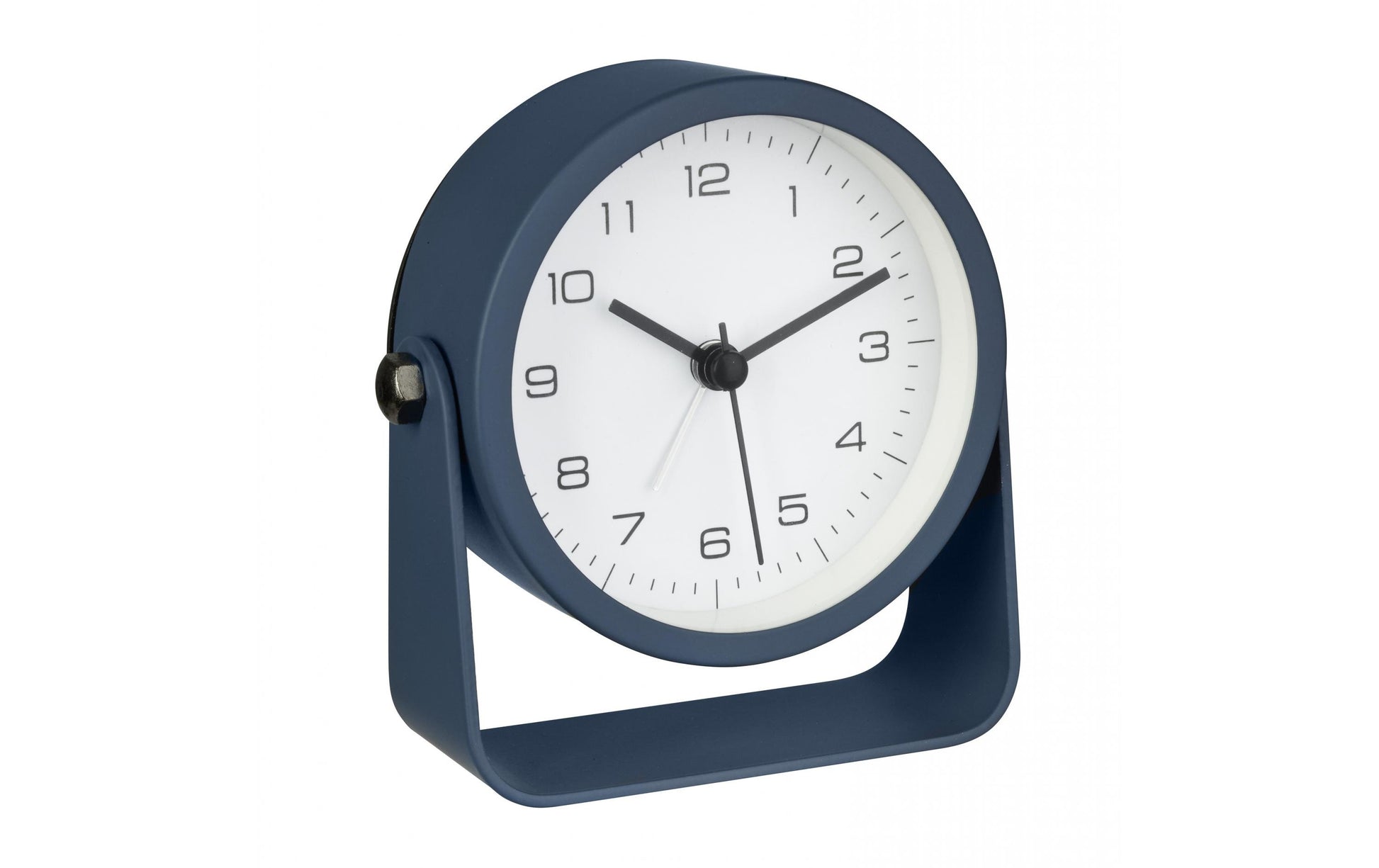 TFA-Dostmann TFA Dostmann Analog-Wecker – lautlos, 4,2 × 10,1 × 9,9 cm, blau, Metall