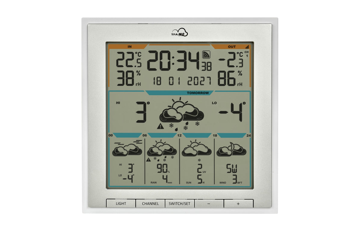 TFA-Dostmann TFA Dostmann ID-08 Temperatur-/Feuchtesensor – WLAN, Innen/Aussen