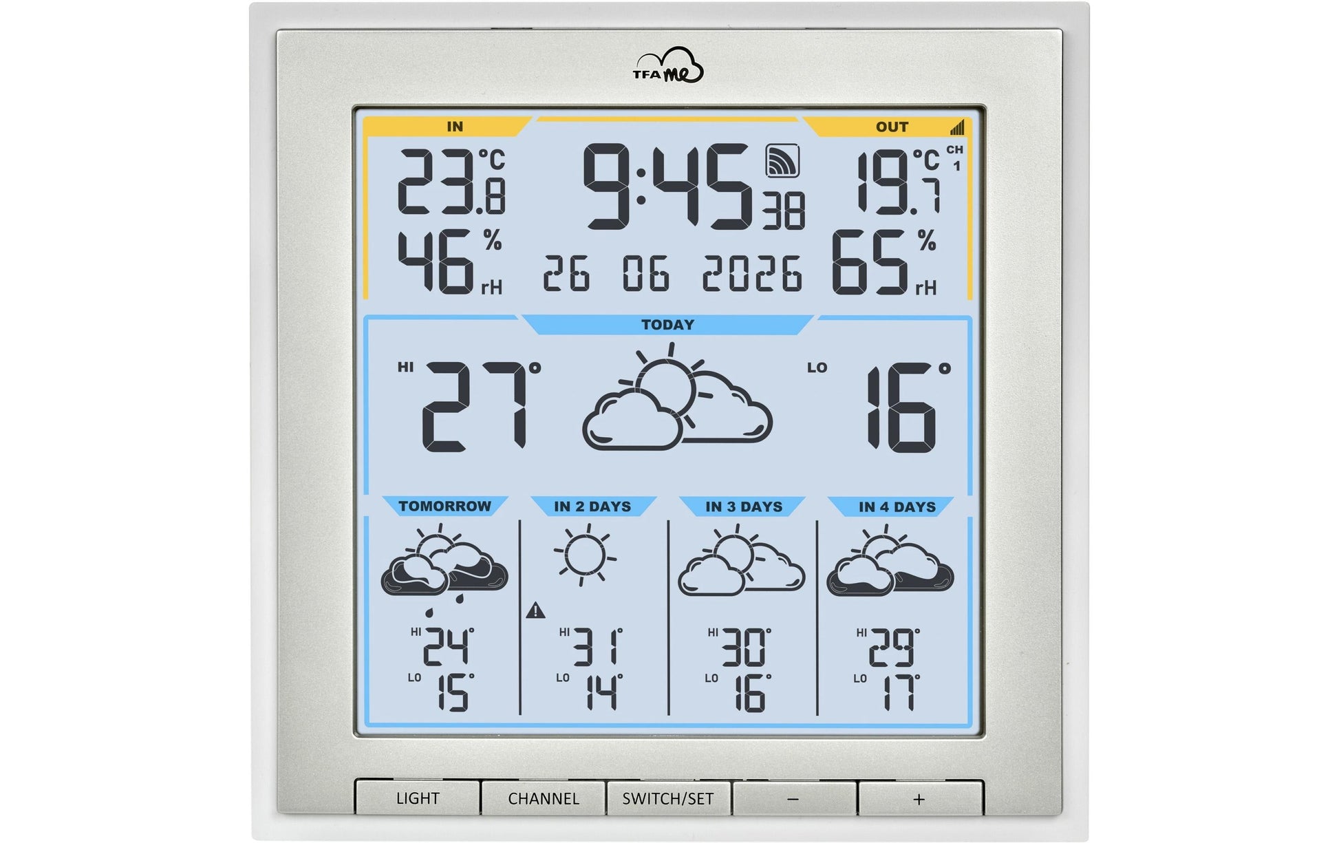 TFA-Dostmann TFA Dostmann ID-08 Temperatur-/Feuchtesensor – WLAN, Innen/Aussen