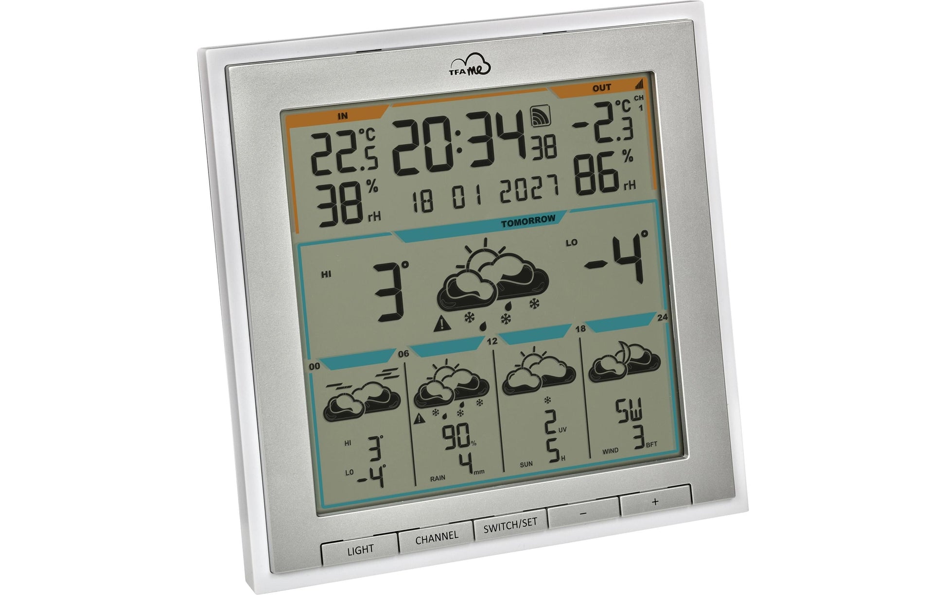 TFA-Dostmann TFA Dostmann ID-08 Temperatur-/Feuchtesensor – WLAN, Innen/Aussen