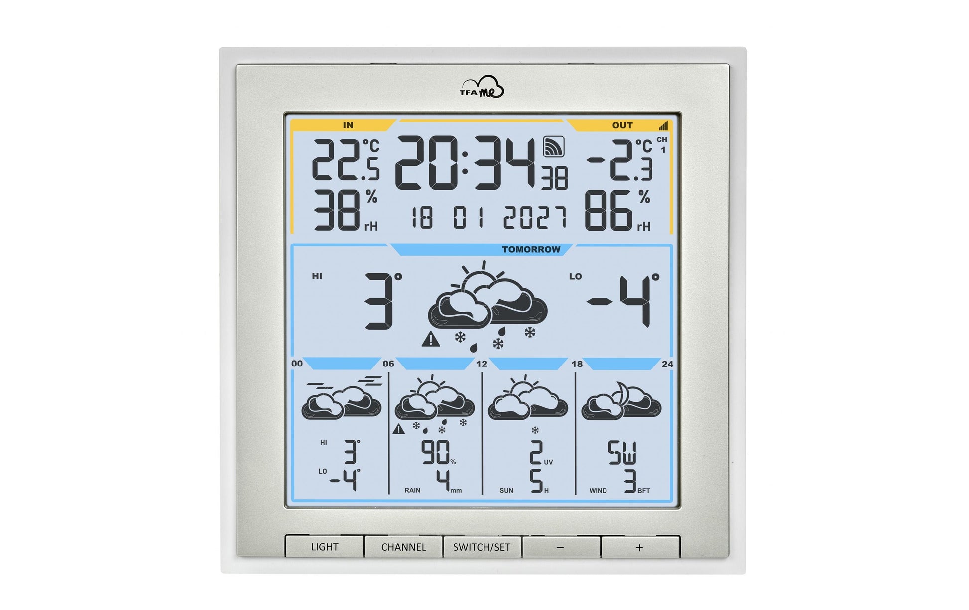 TFA-Dostmann TFA Dostmann ID-08 Temperatur-/Feuchtesensor – WLAN, Innen/Aussen