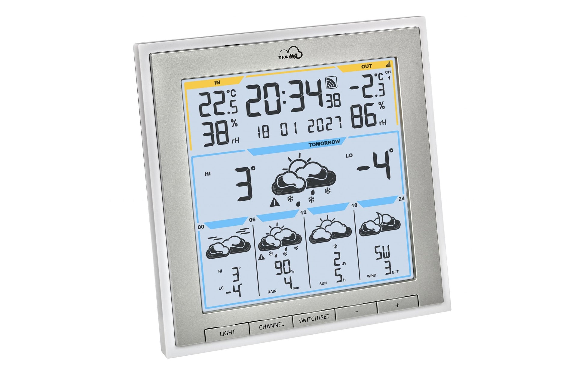 TFA-Dostmann TFA Dostmann ID-08 Temperatur-/Feuchtesensor – WLAN, Innen/Aussen