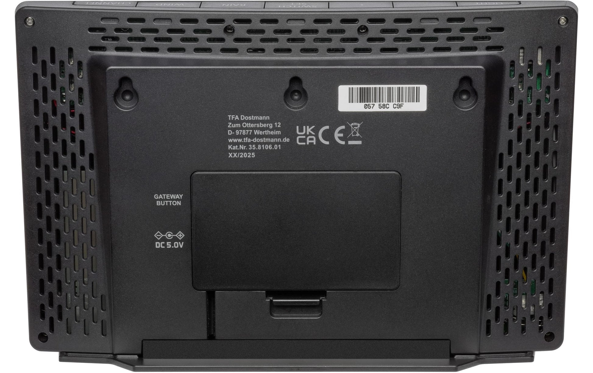 TFA-Dostmann TFA Dostmann ID-05 – Wetterstation, WLAN, innen/außen, inkl. Aussensensor – schwarz