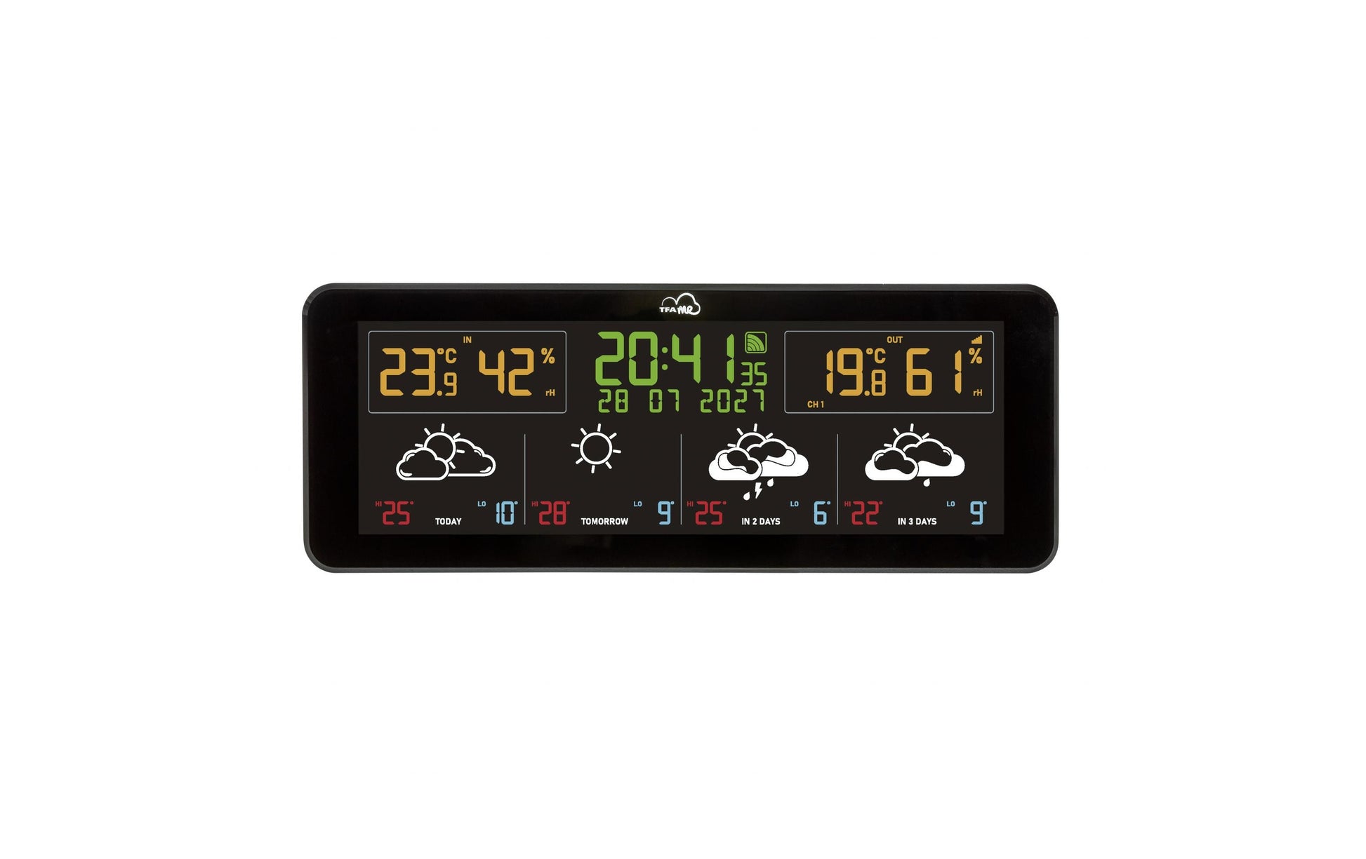 TFA-Dostmann TFA Dostmann ID-07 – Wetterstation – Innen-/Aussentemperatur, Display, WLAN