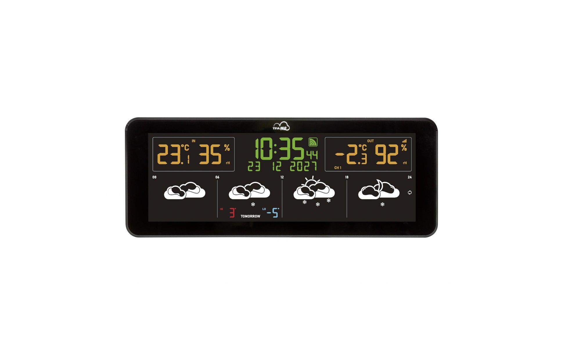 TFA-Dostmann TFA Dostmann ID-07 – Wetterstation – Innen-/Aussentemperatur, Display, WLAN