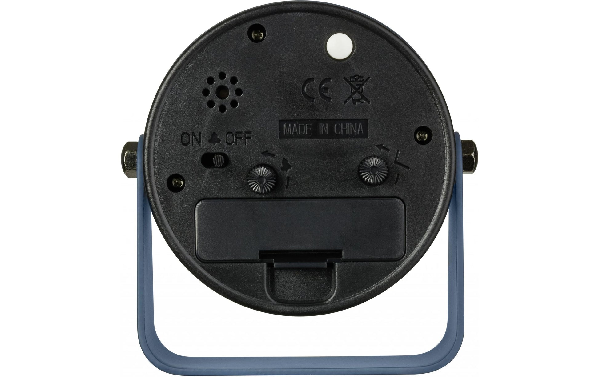 TFA-Dostmann TFA Dostmann Analog-Wecker – lautlos, 4,2 × 10,1 × 9,9 cm, blau, Metall