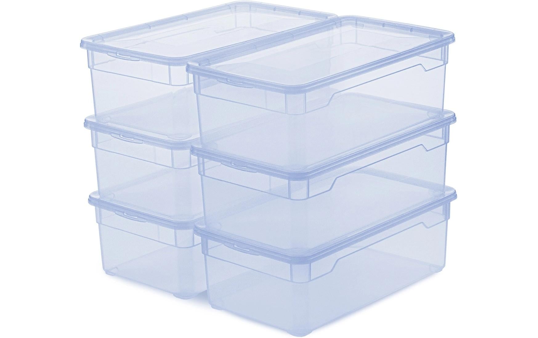 Rotho Aufbewahrungsbox 30 l – Kunststoff – Blau – BPA-frei – 190 × 335 × 110 mm
