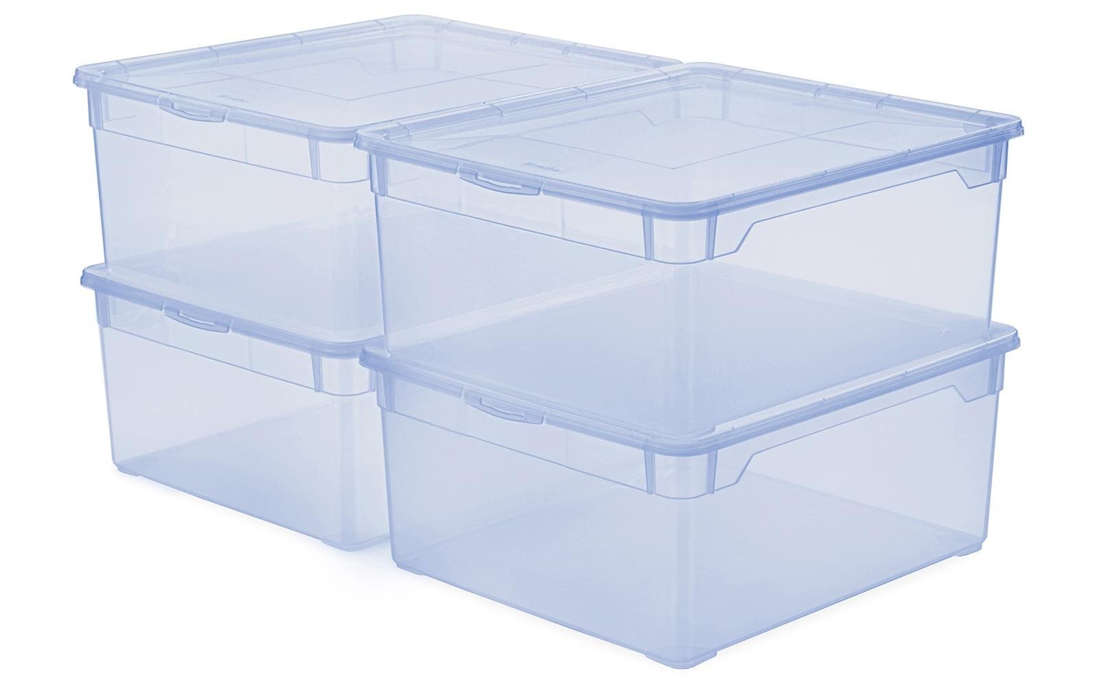 Rotho Aufbewahrungsbox 18 l – Kunststoff – Blau (BPA-frei) – 400 × 170 × 335 mm