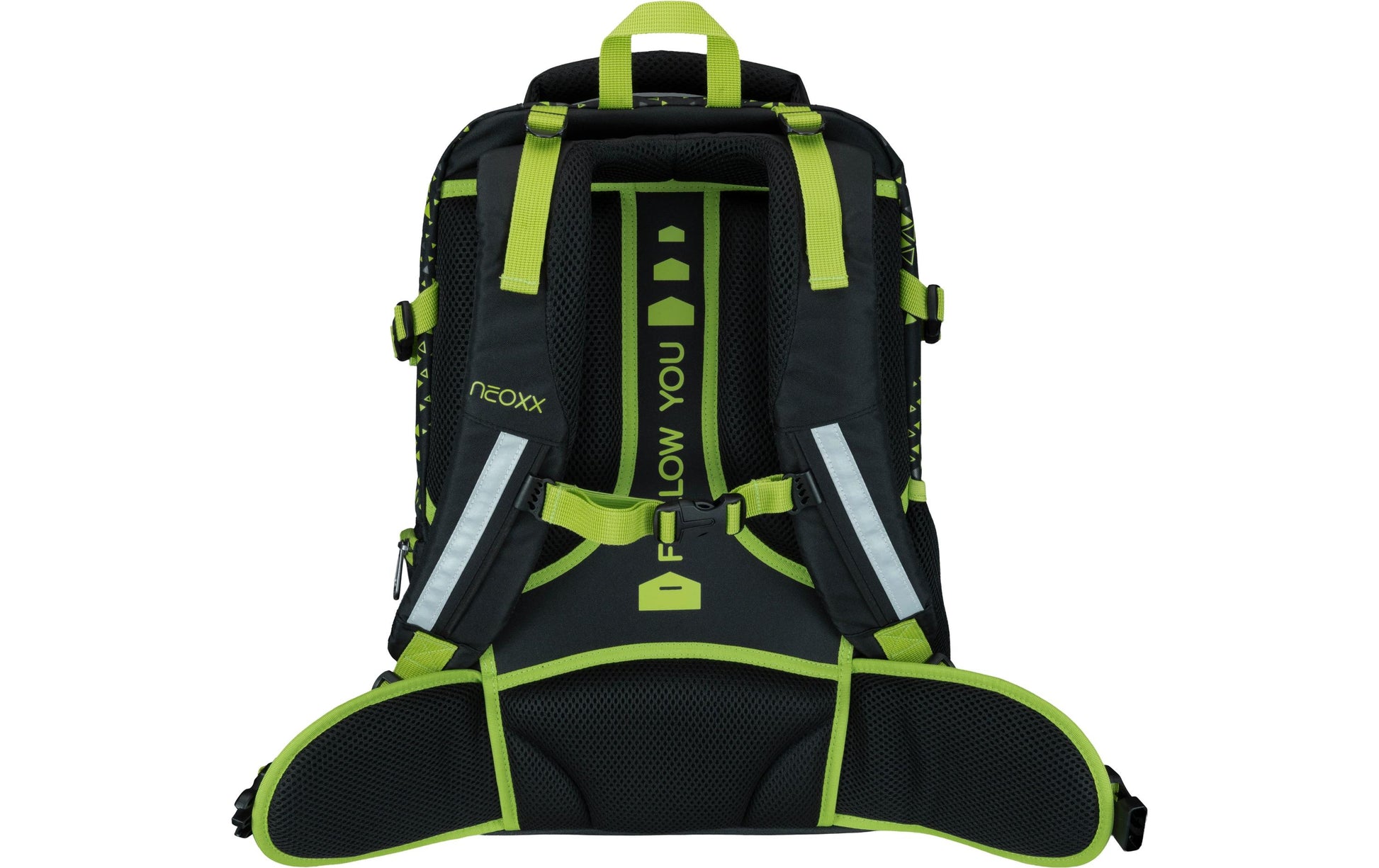 Neoxx Active Pro – Schulrucksack, Grün/Schwarz, 26 l