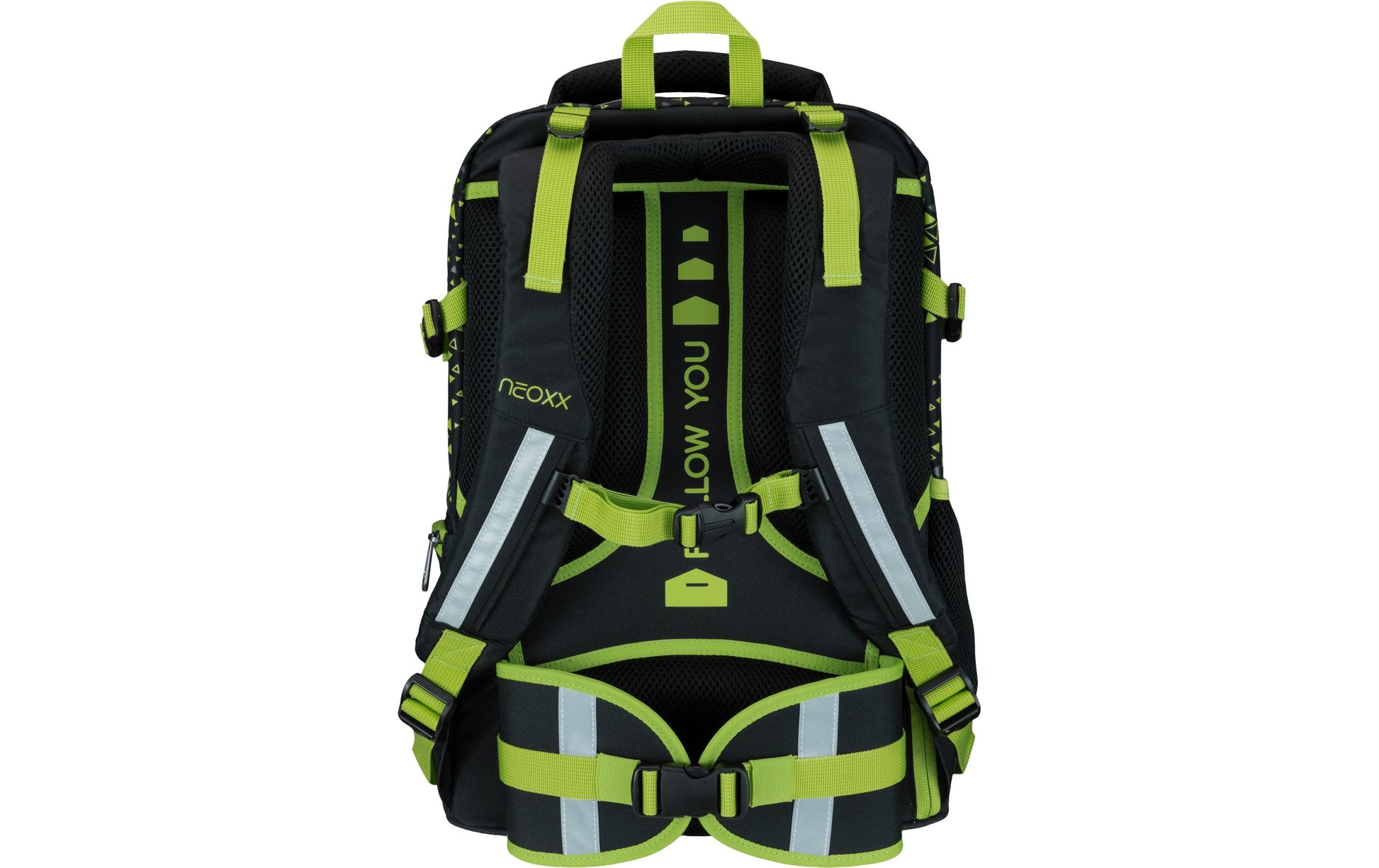 Neoxx Active Pro – Schulrucksack, Grün/Schwarz, 26 l