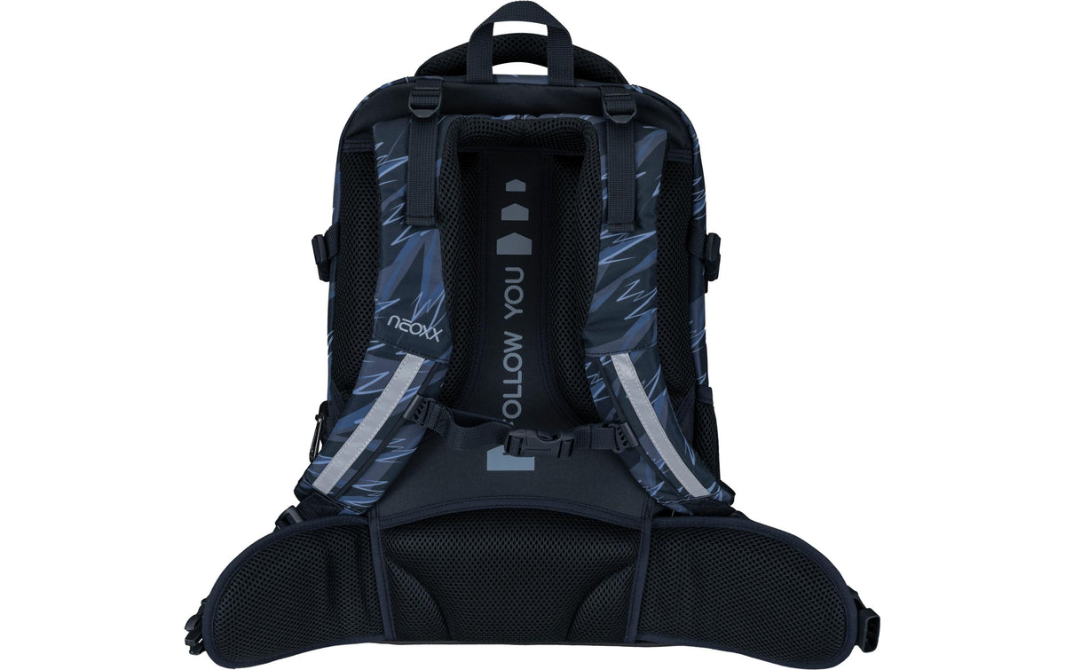 NEOXX Active Pro – Schulrucksack, Grau/Schwarz, 26 l