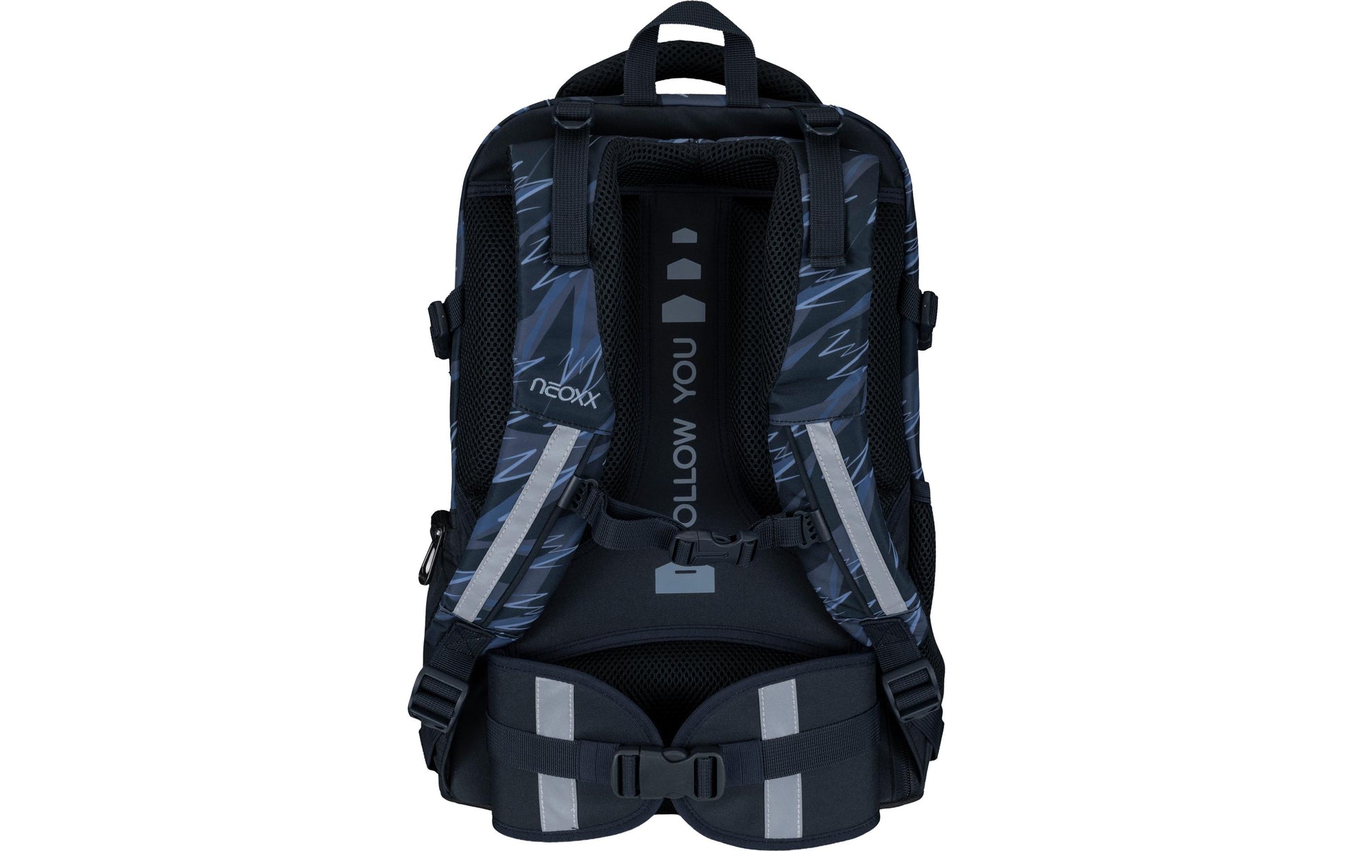 NEOXX Active Pro – Schulrucksack, Grau/Schwarz, 26 l